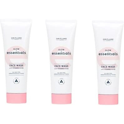 Glow Essentials Face Wash With Vitamins E & B3 - Pack Of 3