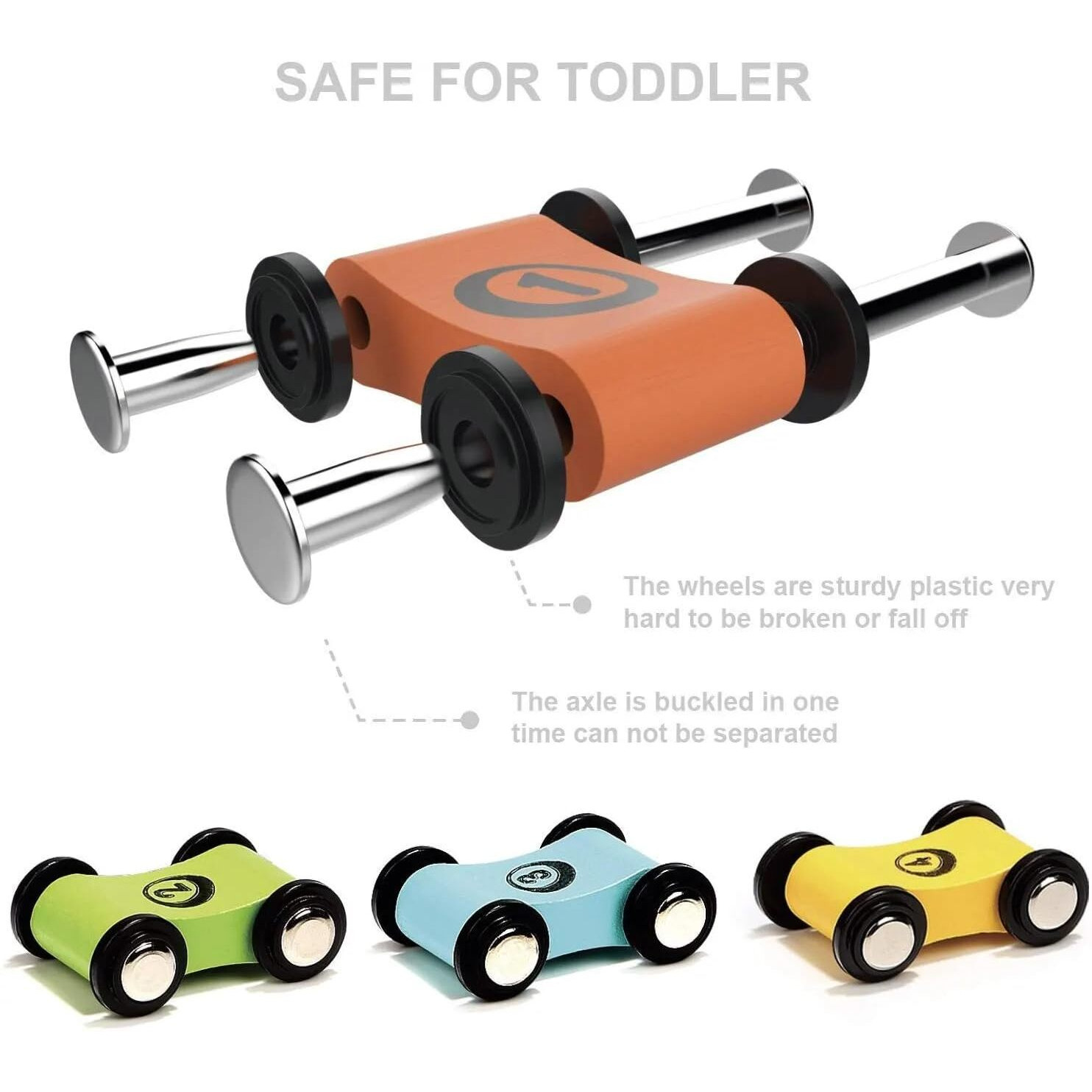 Magicwand Colorful Wooden Ramp Race Track Car Set With Set Of 4 Cars1 Pcmulti-Colored100% Safe & Non-Toxic