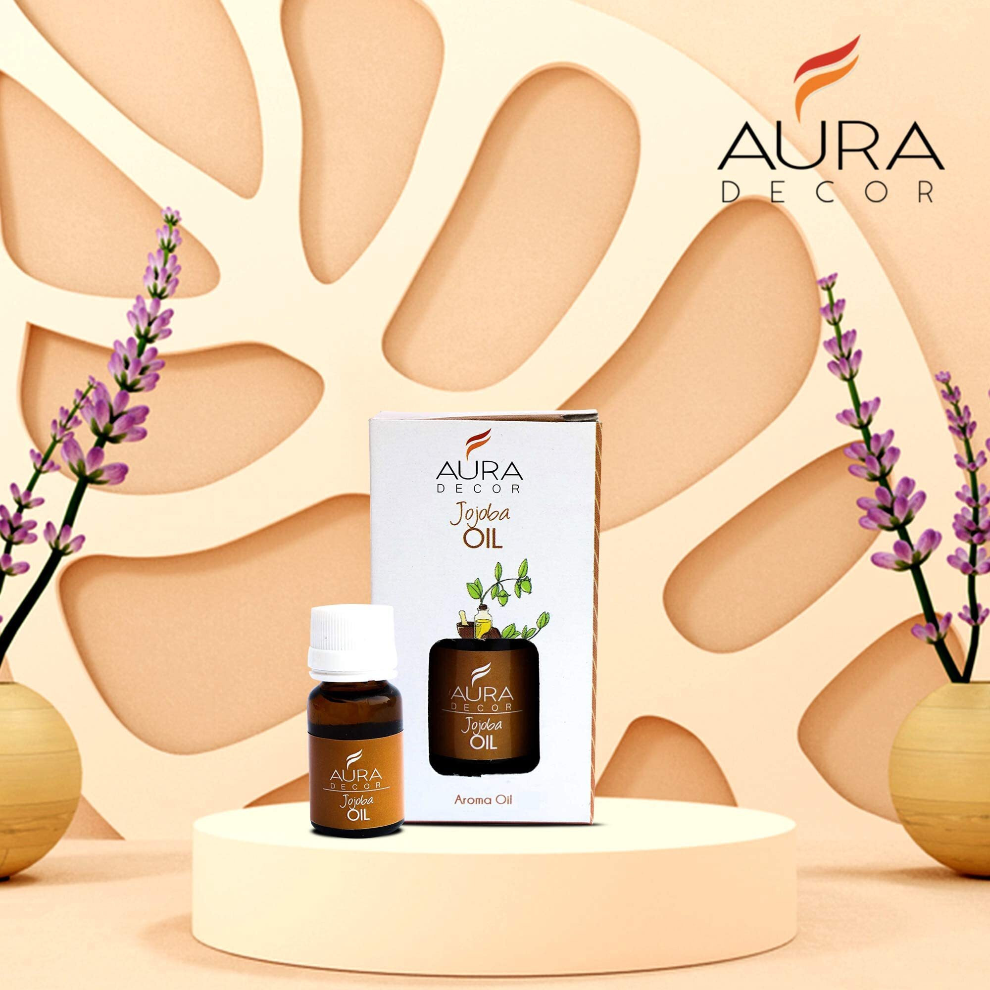 Auradecor Fragrance Oil | 15 Ml Aroma Oil For Home Fragrance | Helps In Concentration & Meditation | Used In Diffusers, Air Fresheners, Candles, Soaps | Best For Aromatherapy (15 Ml, Jojoba)