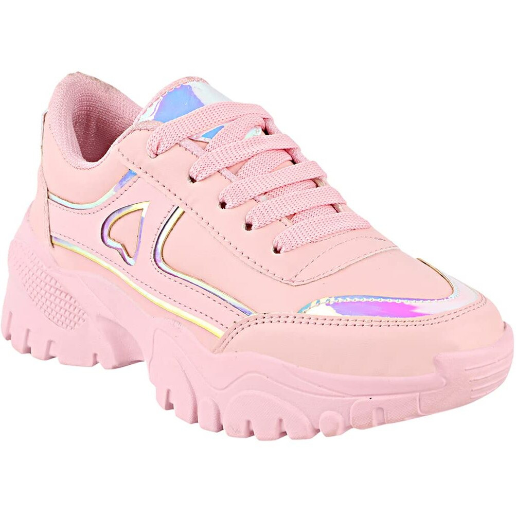 Shoetopia Women And Girls Pink Sports Walking Shoes