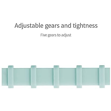 Aeoss Reusable Silicone Ties Headset Data Line Wire Cable Ties Green Self-Locking Binder Bag Zip Hair Ring (Set Of 3)