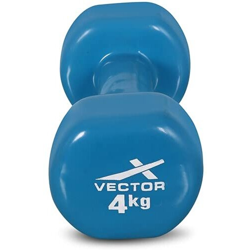 Vector X Pvc Round Shape | Adjustable Dumbbells | Set For Men Women | For Home Workout | Gym | Practice | Gym | Red Color | 8Kg | Pack Of 2 |