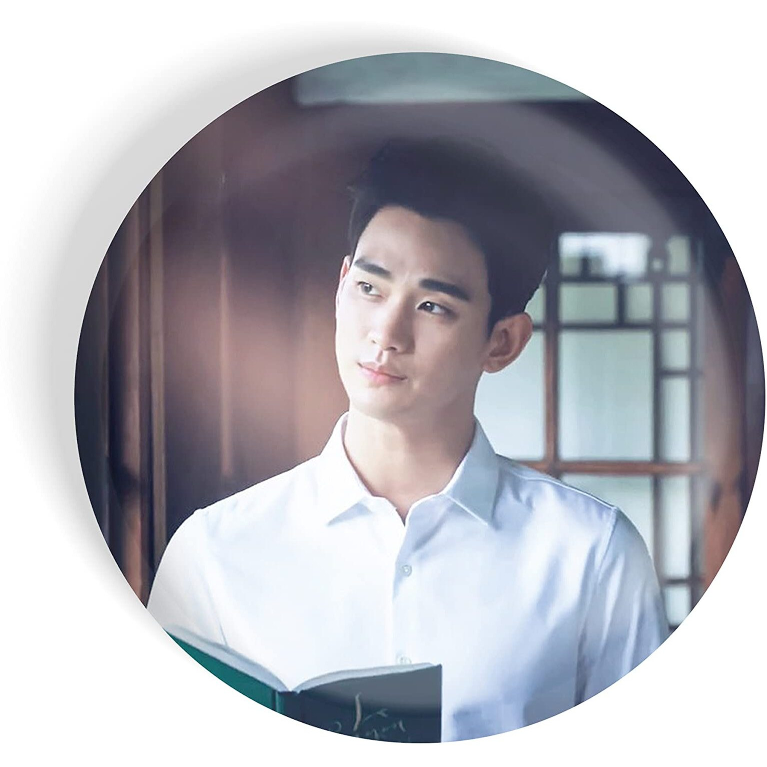 Dhcrafts Pin Badges K-Drama Korean Actor Multicolour Kim Soo-Hyun D6 Glossy Finish Design Pack Of 1