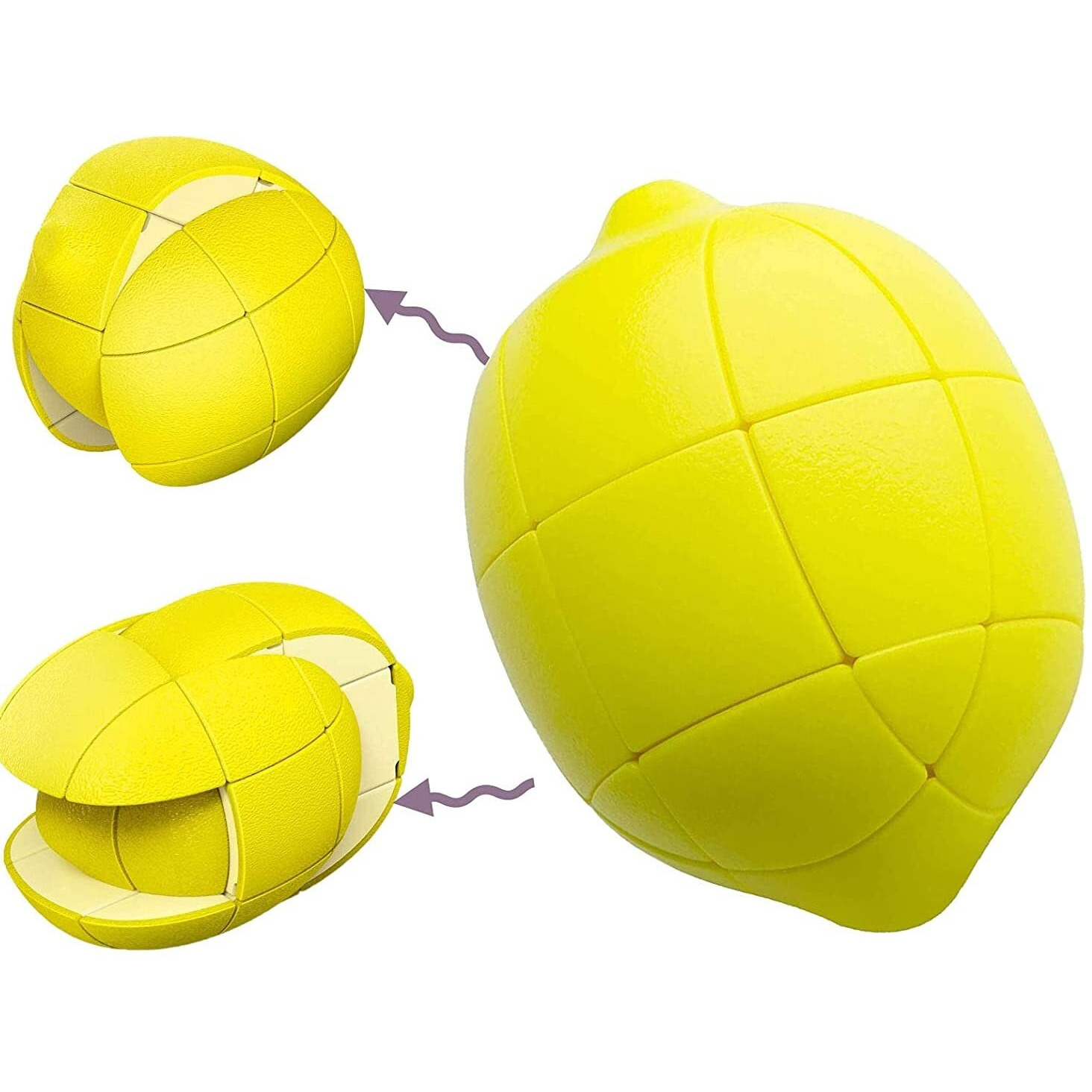 Funblast Fruit Shape Sticker Less Lemon Cube Magic Puzzle Toy For Kids, Girls, Boys & Adults  (Multicolor Pack Of 1)