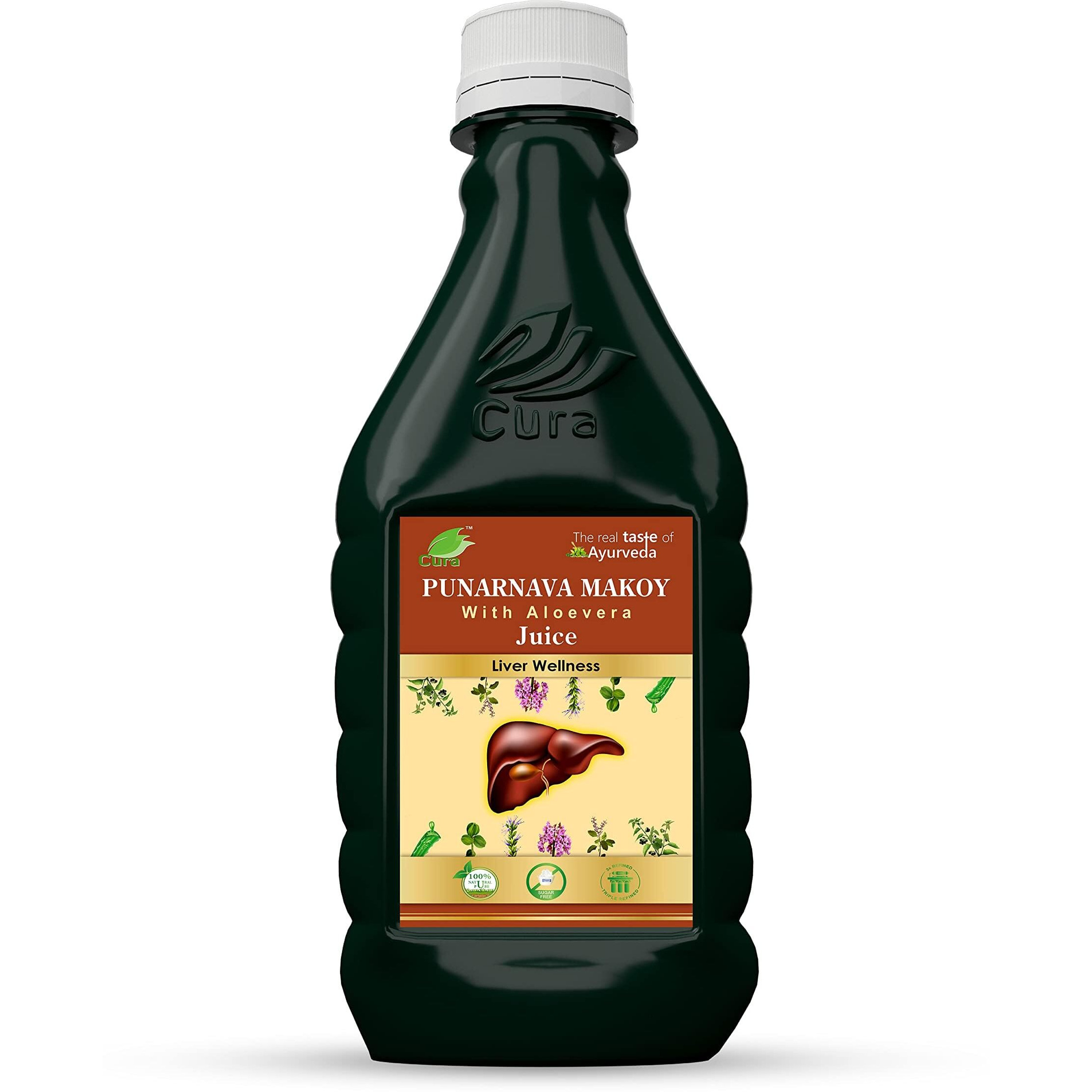 Cura Punarnava Makoy Ras With Aloevera (500 Ml)