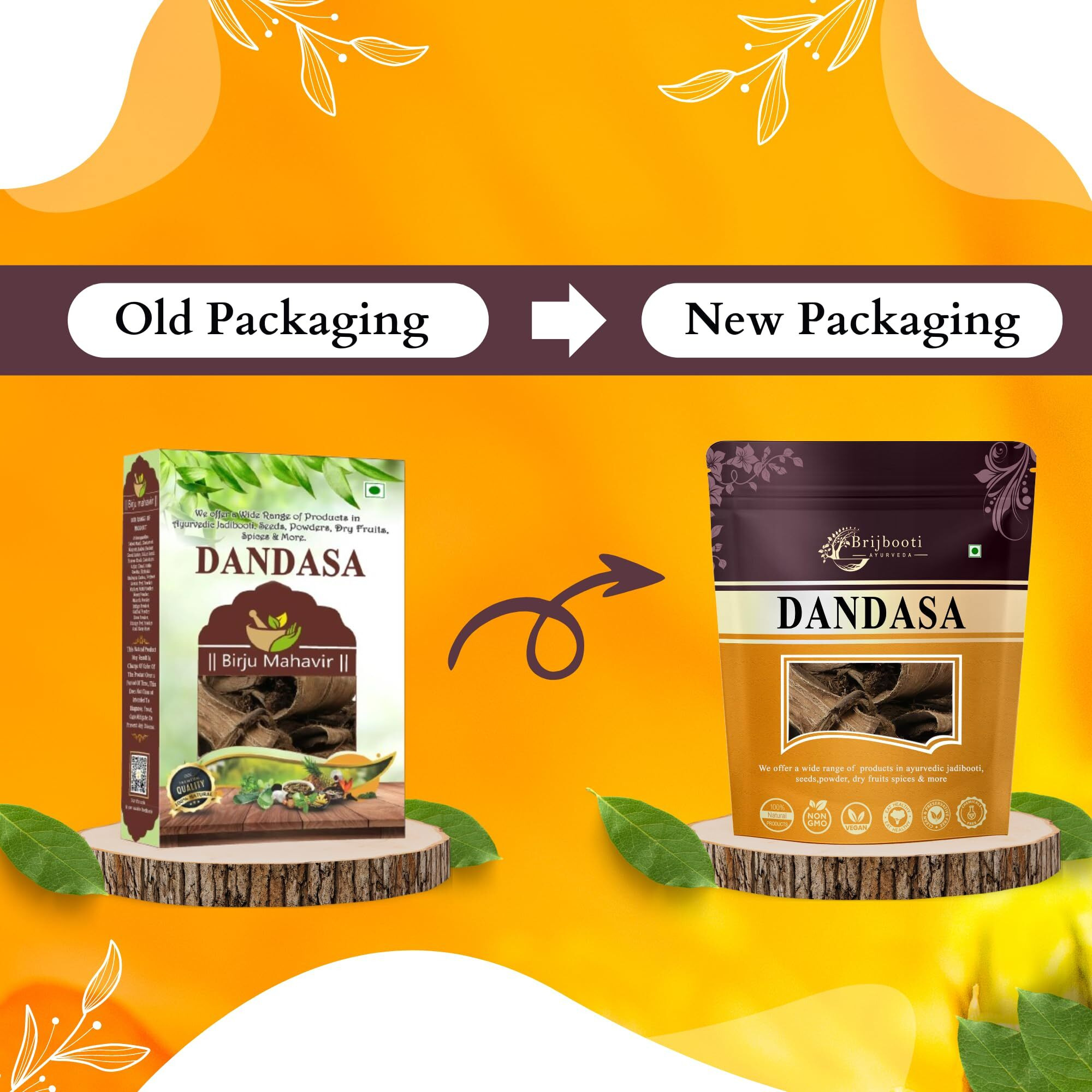 Brijbooti Dandasa - Datoon - Juglans - Walnut Tree Peel (Helps In Teeth Whitening) 50 Gr