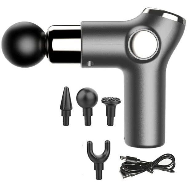 Jd Fresh Body Massage Machine/Massager Gun For Body Pain Relief/Electric Hand Held Massage Gun For Leg/Back/Muscle Pain/Vibration Machine For Massager Of Men And Women (Gray)