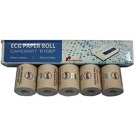 Otica Ecg Paper For (6108T Ecg Paper Pack Of 5 Roll(50Mm X 20 Mtr))