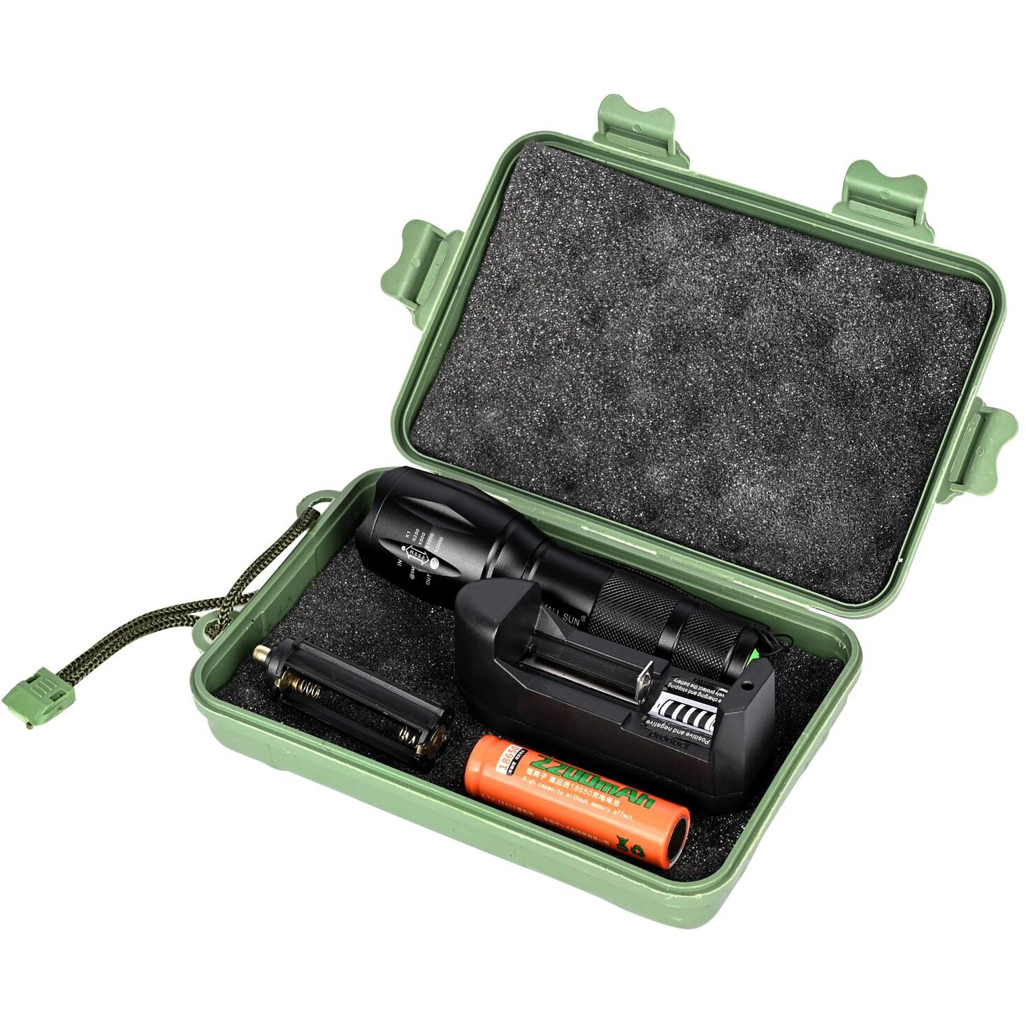 Hacer Scalba Camping Flashlight Torch Waterproof Safety Light