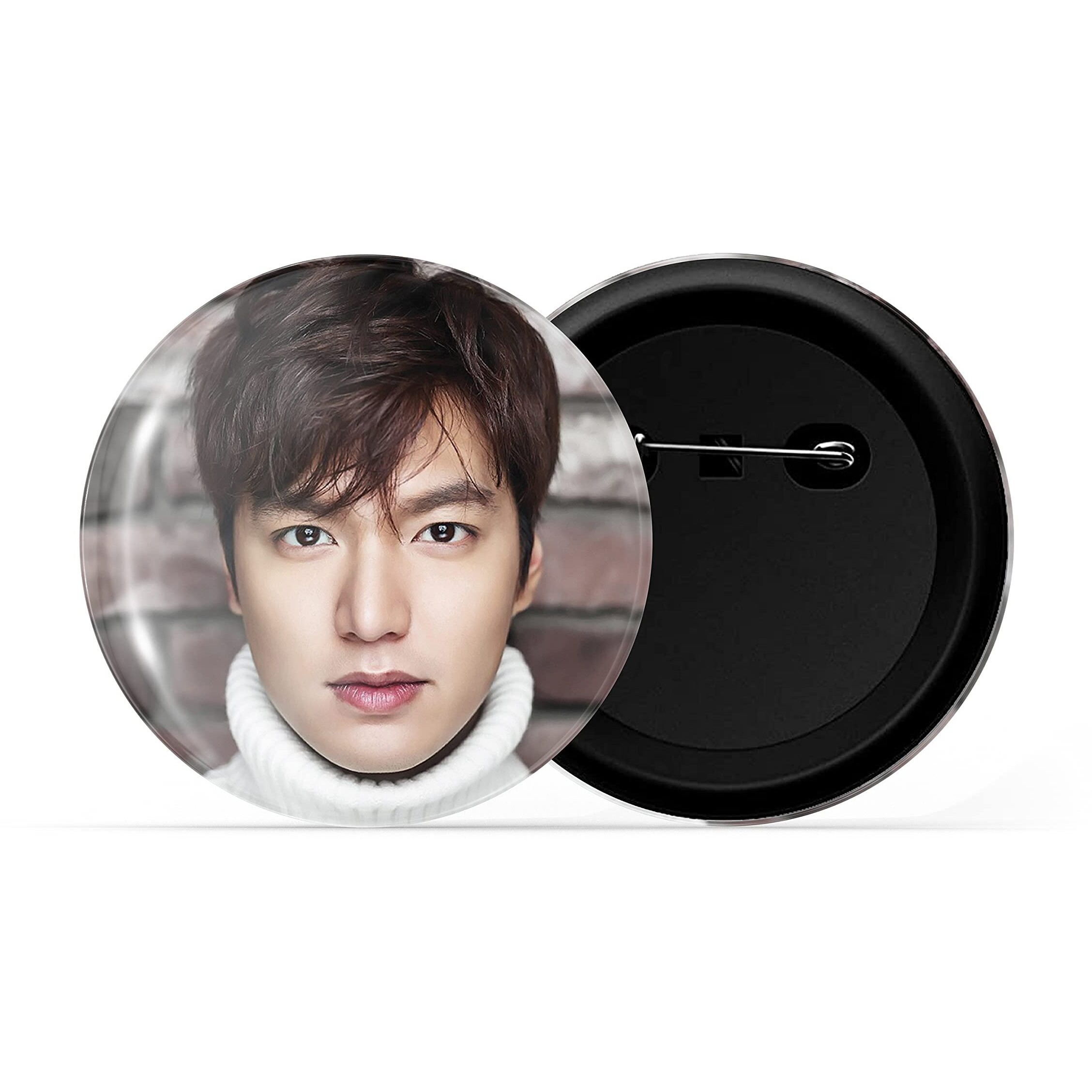 Dhcrafts Pin Badges K-Drama Korean Actor Multicolour Lee Min-Ho D14 Glossy Finish Design Pack Of 1