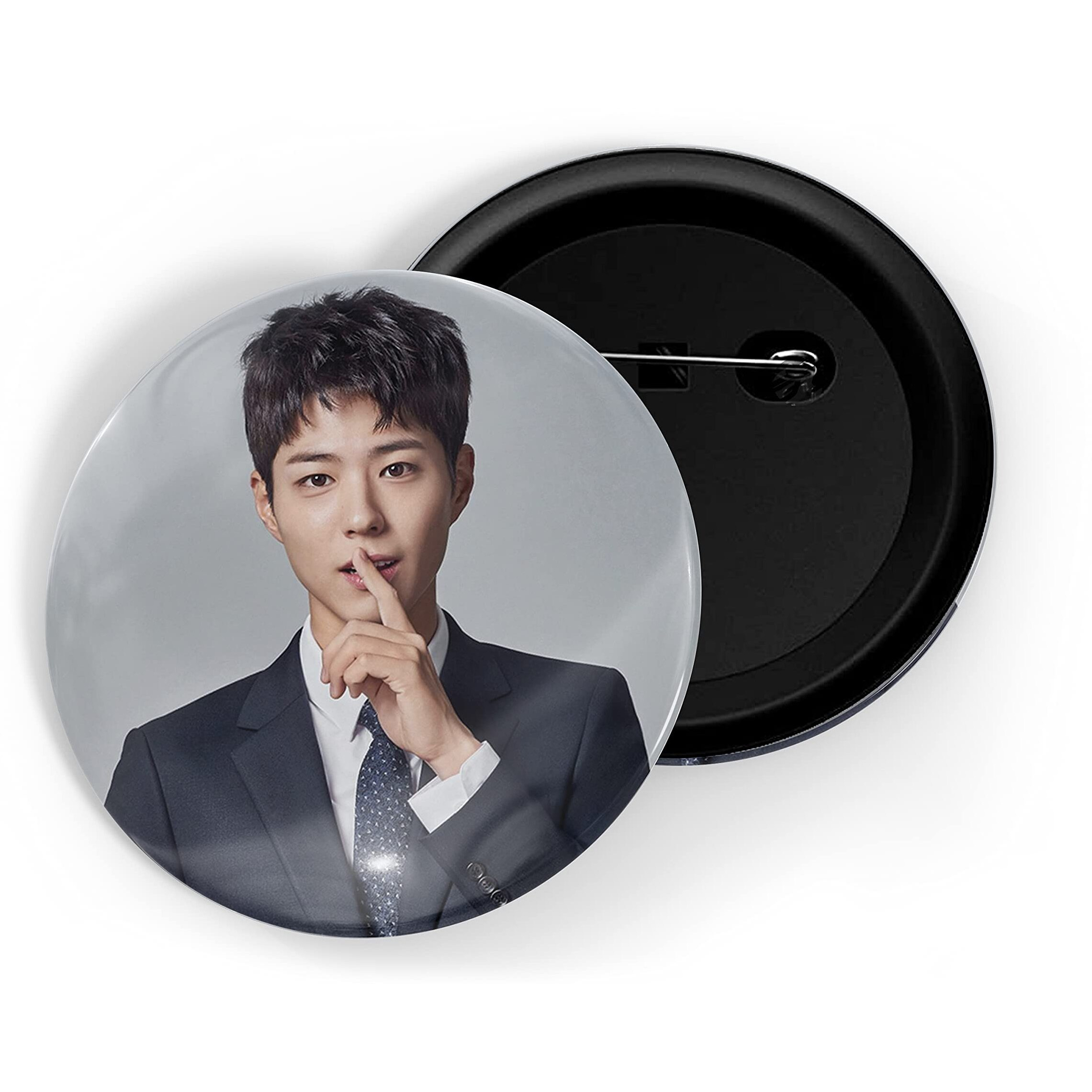 Dhcrafts Pin Badges K-Drama Korean Actor Multicolour Park Bo-Gum D7 Glossy Finish Design Pack Of 1