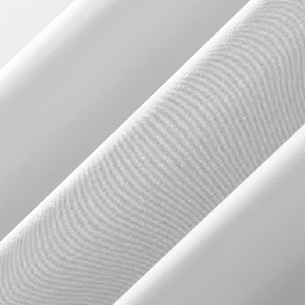 Bhoomi Impex Room Darkening Blackout Curtain Long Door-9 Feet, Thermal Insulated Eyelet Noise Reducing Blackout Curtains - White Solid