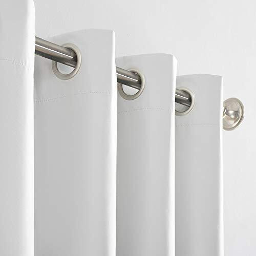 Bhoomi Impex Room Darkening Blackout Curtain Long Door-9 Feet, Thermal Insulated Eyelet Noise Reducing Blackout Curtains - White Solid