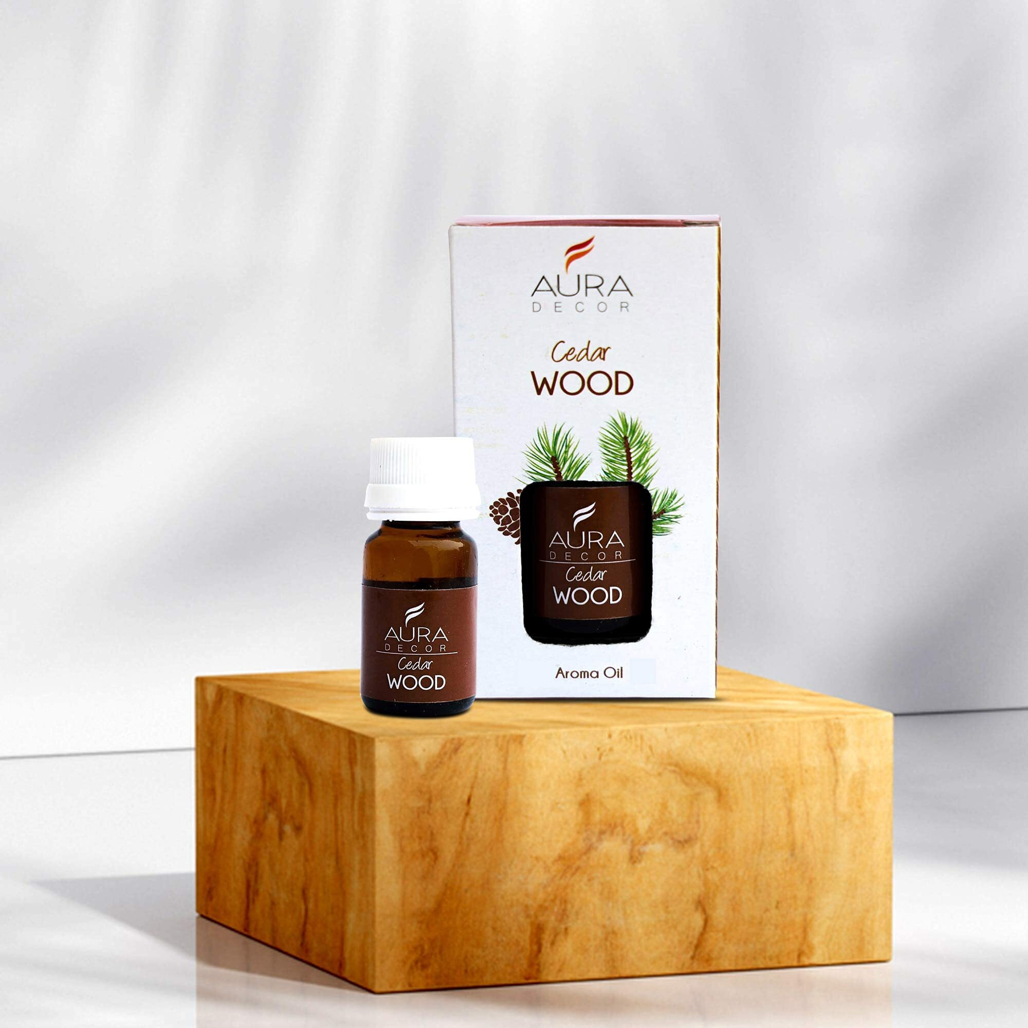 Auradecor Fragrance Oil | 15 Ml Aroma Oil For Home Fragrance | Helps In Concentration & Meditation | Used In Diffusers, Air Fresheners, Candles, Soaps | Best For Aromatherapy (15 Ml, Cedar Wood)