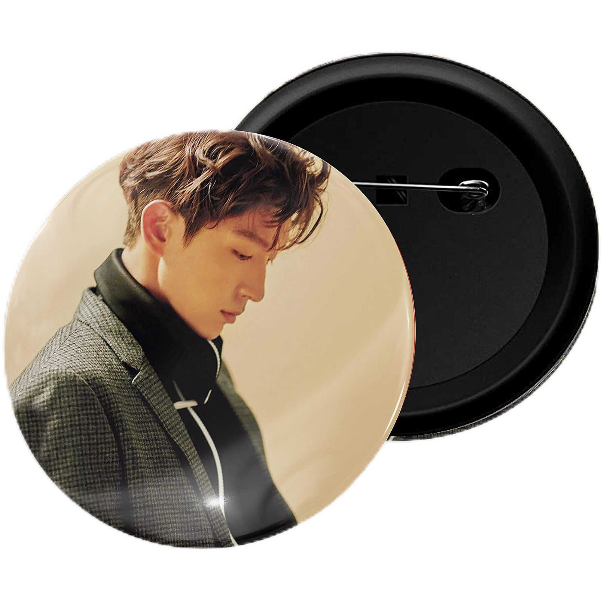 Dhcrafts Pin Badges K-Drama Korean Actor Multicolour Lee Joon-Gi D4 Glossy Finish Design Pack Of 1