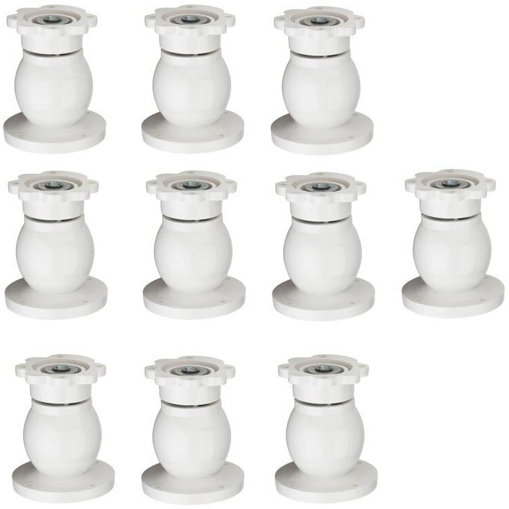 4Ever Magnetic Door Catcher/Stopper/Holder/Blocker | Heavy Duty Plastic Door Stopper For Home & Office (White, Pack Of 10)