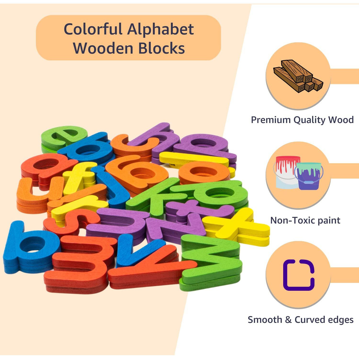 Cubelelo Spelling Game|Learn To Spell With Wooden Alphabet Blocks&Flash Cards|Early Educational Preschool Interactive Learning Activity Game Toy For Kids Children Boys & Girls