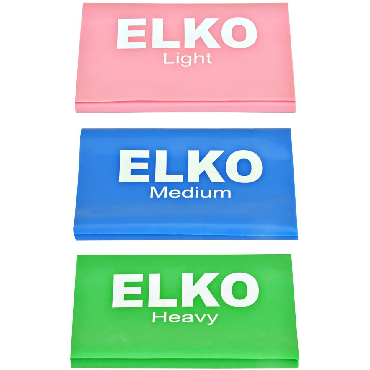 Elko Yoga Band | Resistance Exercise Band For Training Latex-Free Anti-Allergic & Tear-Resistant Band For Exercise, Stretching, Workout & Physiotherapy, Size 5 Ft X 5 Inch (Set Of 3)