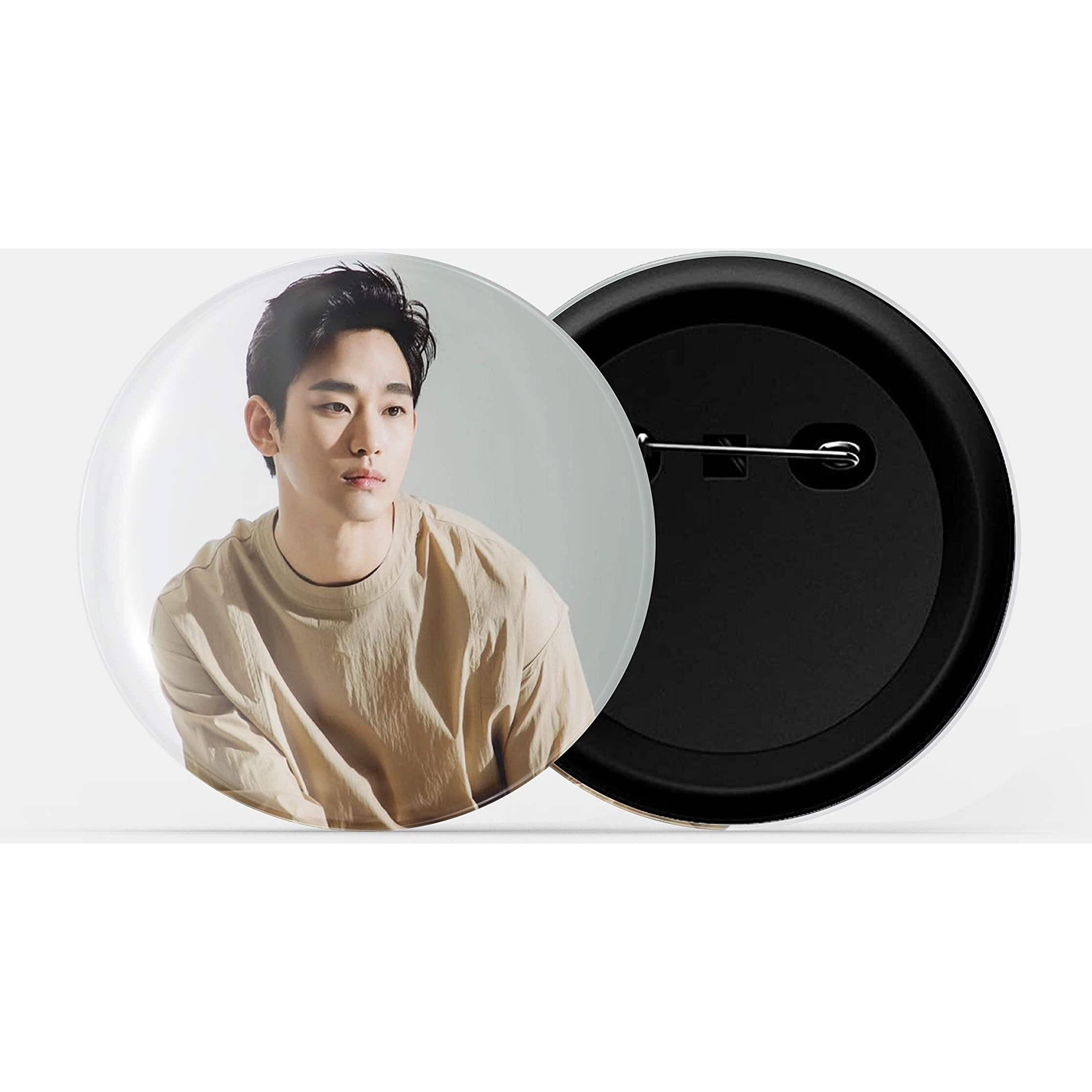 Dhcrafts Pin Badges K-Drama Korean Actor Multicolour Kim Soo-Hyun D3 Glossy Finish Design Pack Of 1