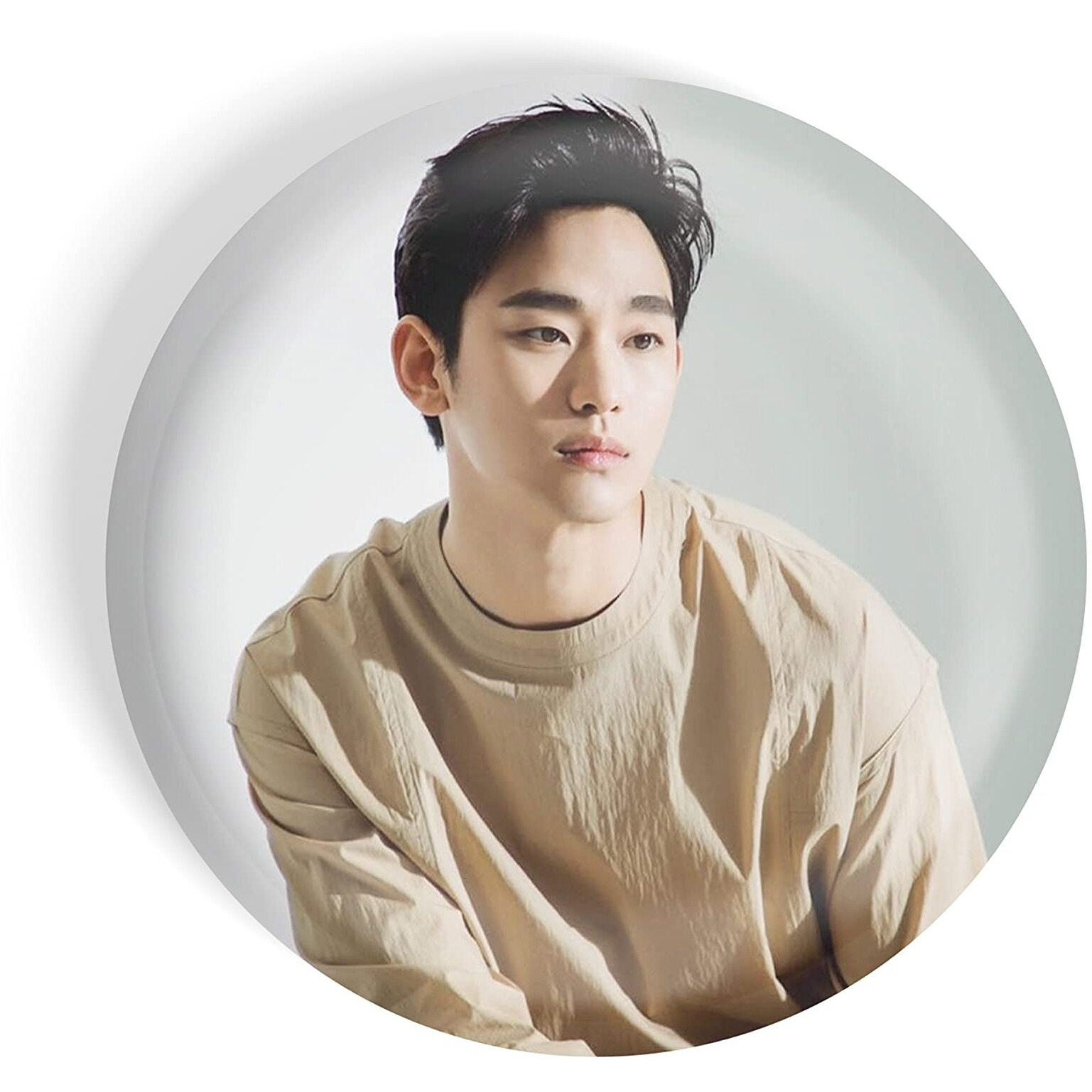 Dhcrafts Pin Badges K-Drama Korean Actor Multicolour Kim Soo-Hyun D3 Glossy Finish Design Pack Of 1