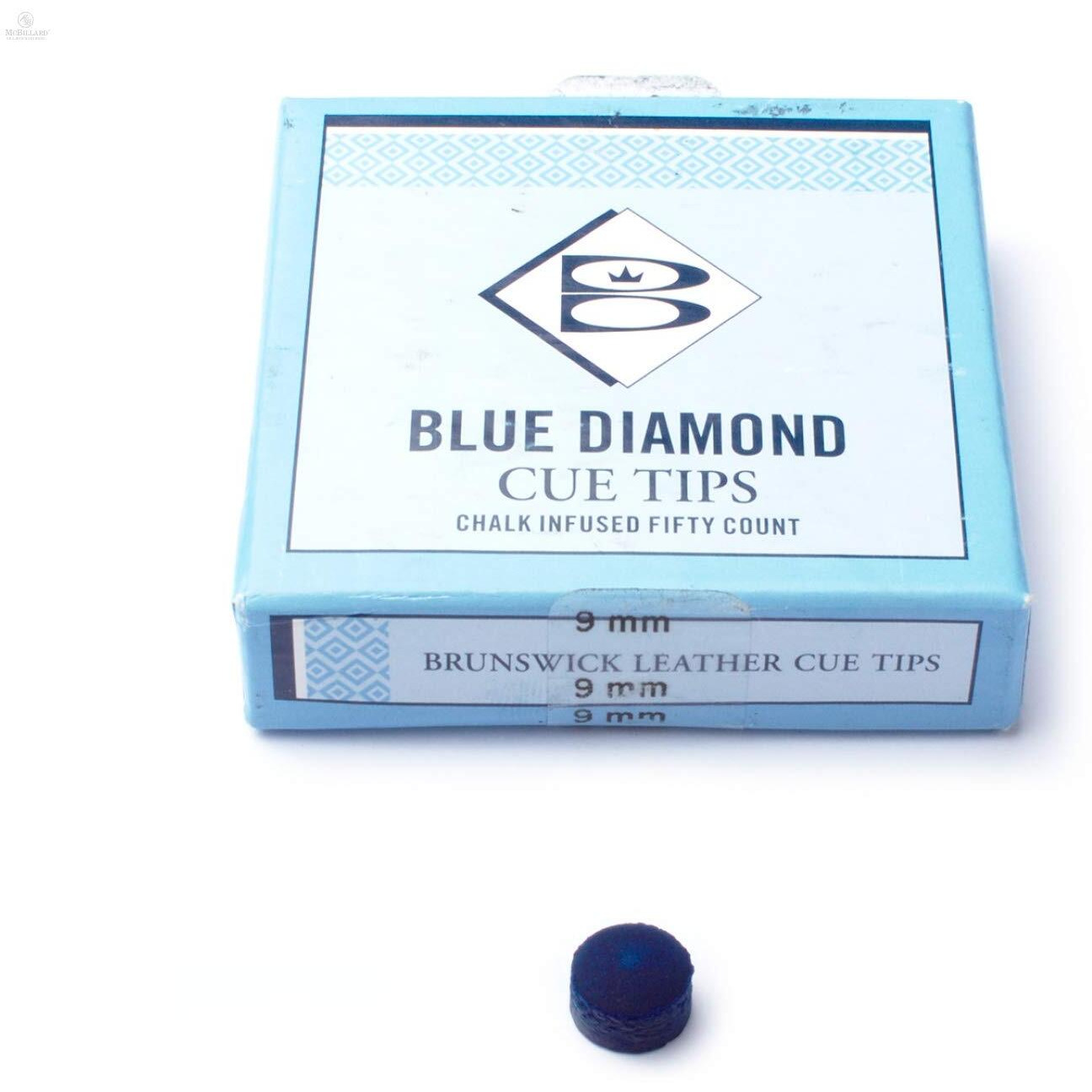 Laxmi Ganesh Billiard & Snooker 9 Mm Blue Diamond Cue Tip - 50 Pieces