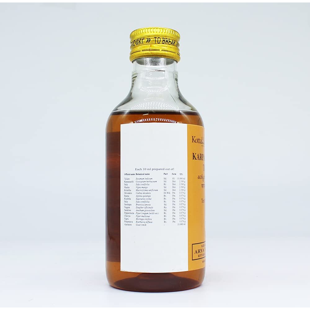 Golden Oldie Herbs Karpasasthyadi Tailam-200Ml,(Pack Of 2),Of Arya Vaidya Sala Kottakkal
