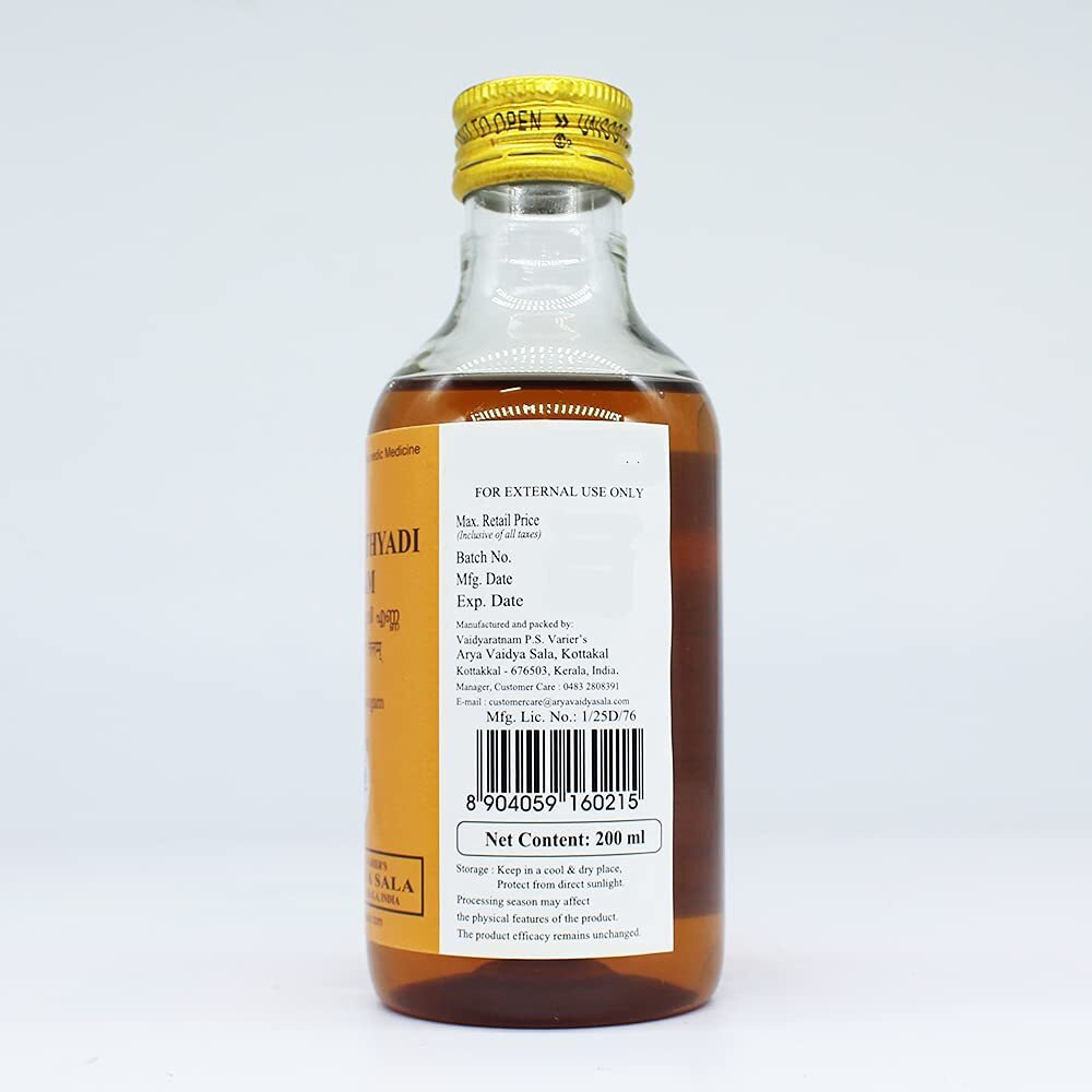 Golden Oldie Herbs Karpasasthyadi Tailam-200Ml,(Pack Of 2),Of Arya Vaidya Sala Kottakkal