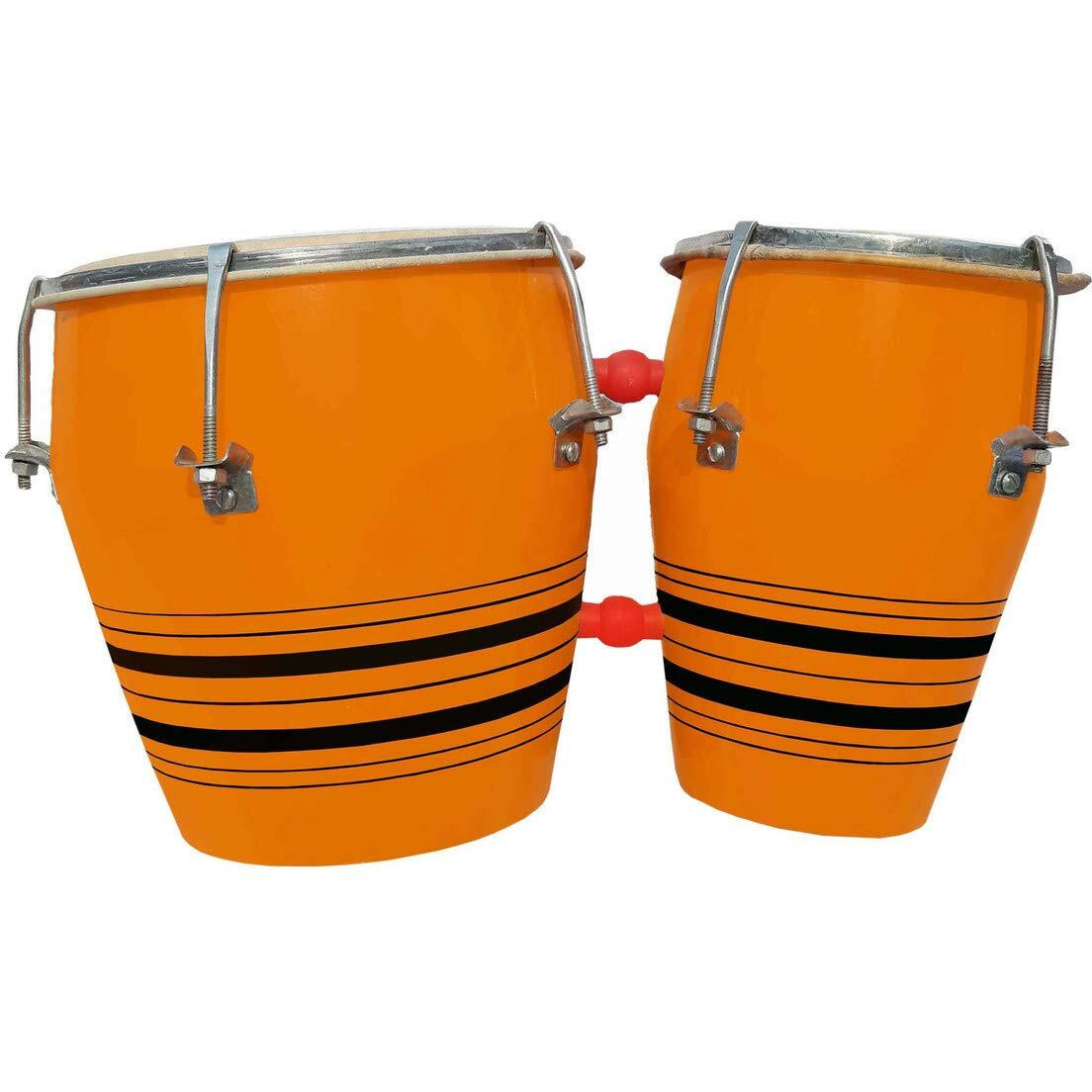Gt Manufacturers Baby Toy Handmade Wooden Two Piece Bongo For Baby(Orange)