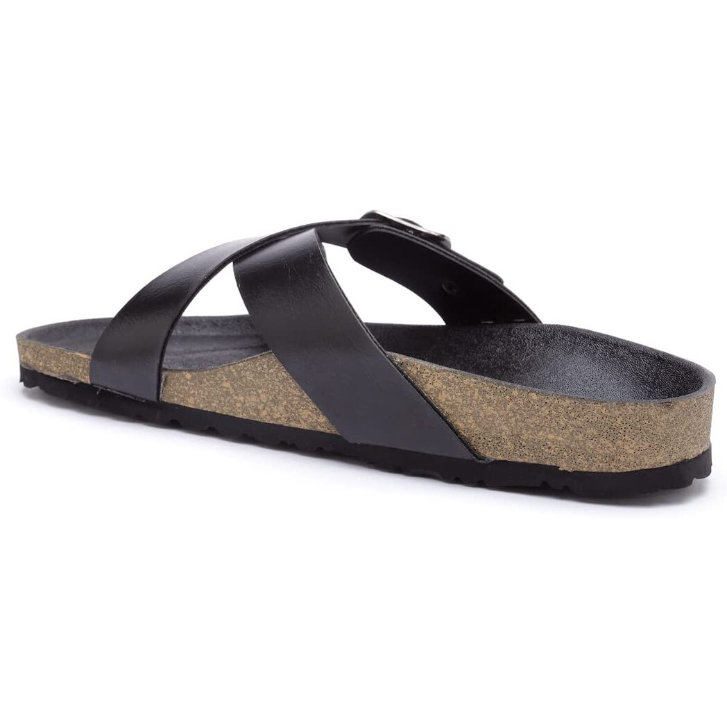 Refoam Owrfmo-03(W) Women's Outdoor | Trendy | Stylish Black Synthetic Leather Casual Sandal