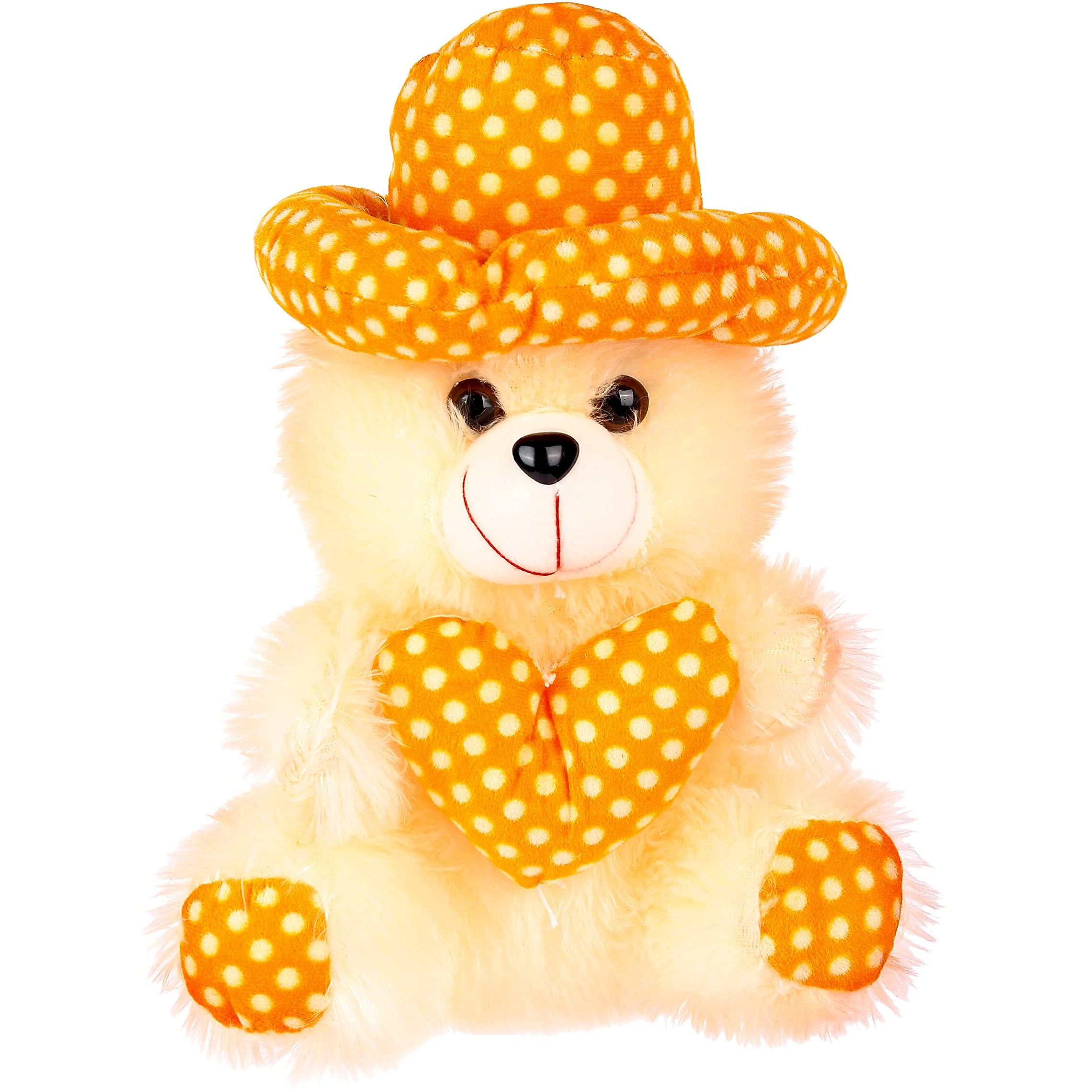 Fclues Cap Teddy Bear Soft Toy | Birthday Gift For Girls/Wife, Boyfriend/Husband, Soft Toys Wedding For Couple Special, Baby Toys Gift Item (Cream)