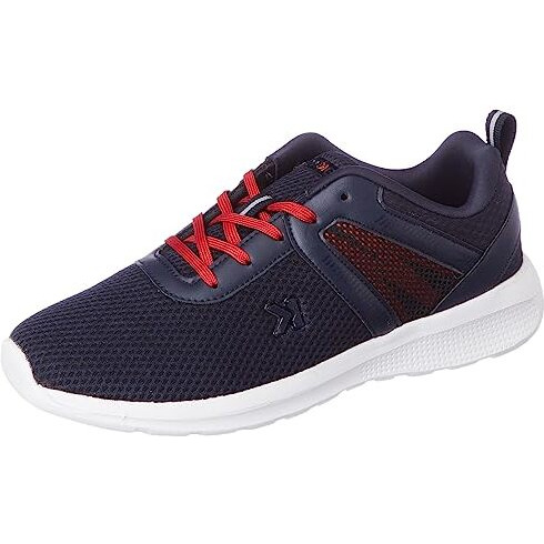 Eeken Men's Casual Lightweight Navy/Red Mesh Sneakers By Paragon-7 (E11263A07A049)