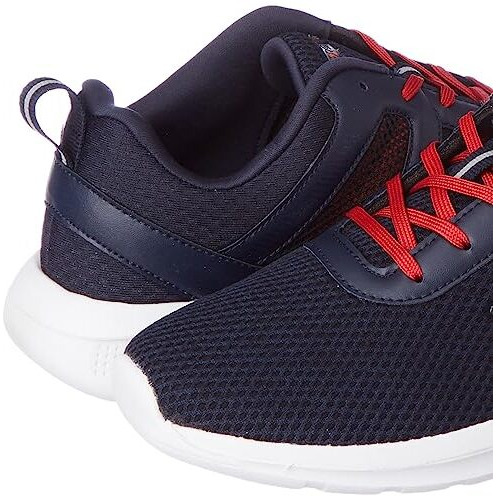 Eeken Men's Casual Lightweight Navy/Red Mesh Sneakers By Paragon-7 (E11263A07A049)