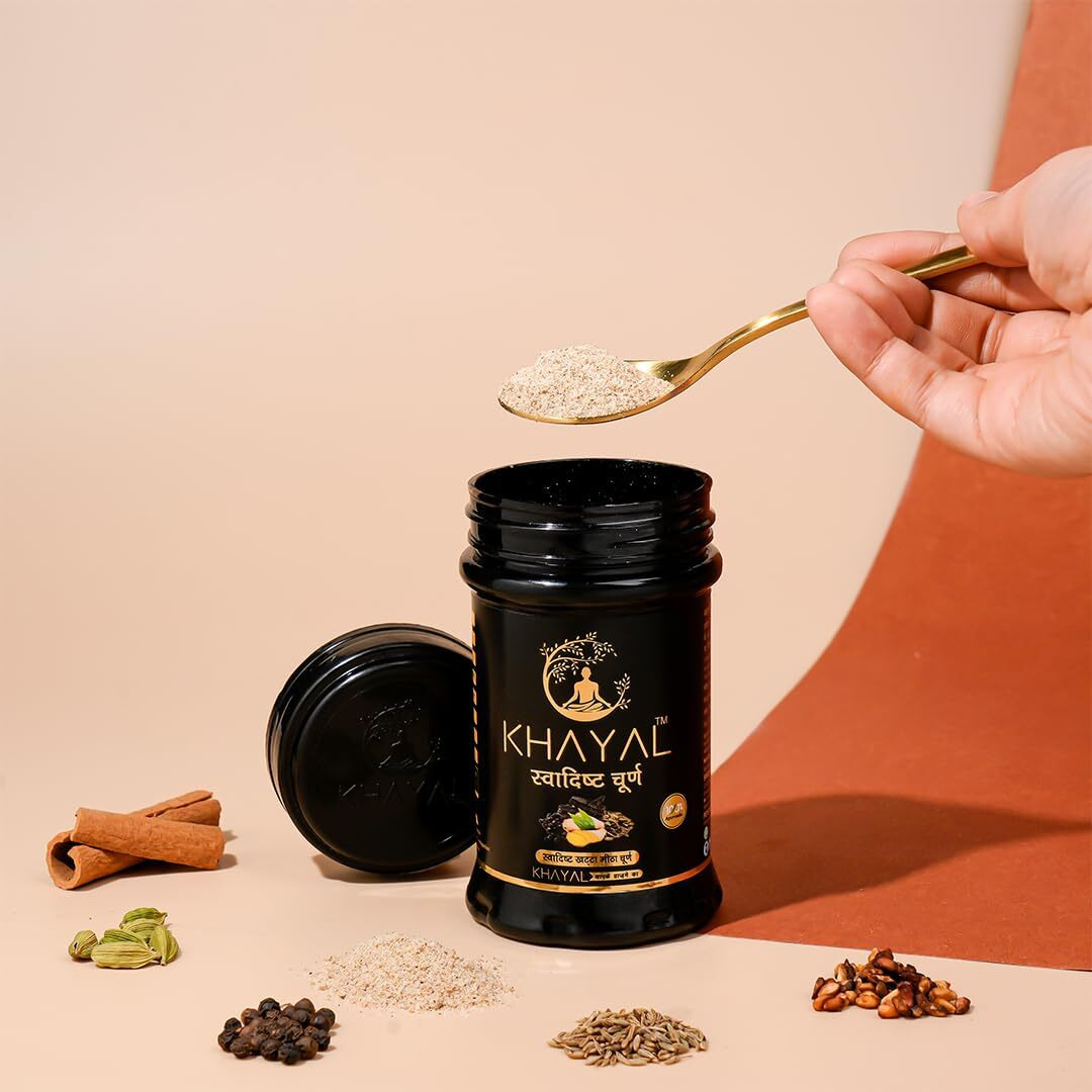 Khayal Swadisht Churna | Helps Relieve Constipation | Quick Acidity & Gas Relief | Ayurvedic Remedy For Gastro-Intestinal Health | Digestive Churan/Churn
