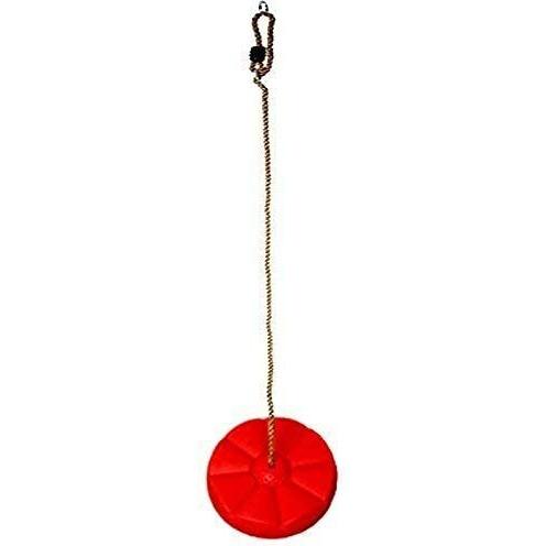 Toy Park Button Disc Monkey Round Rope Swing For Kids With Height Adjustable Red