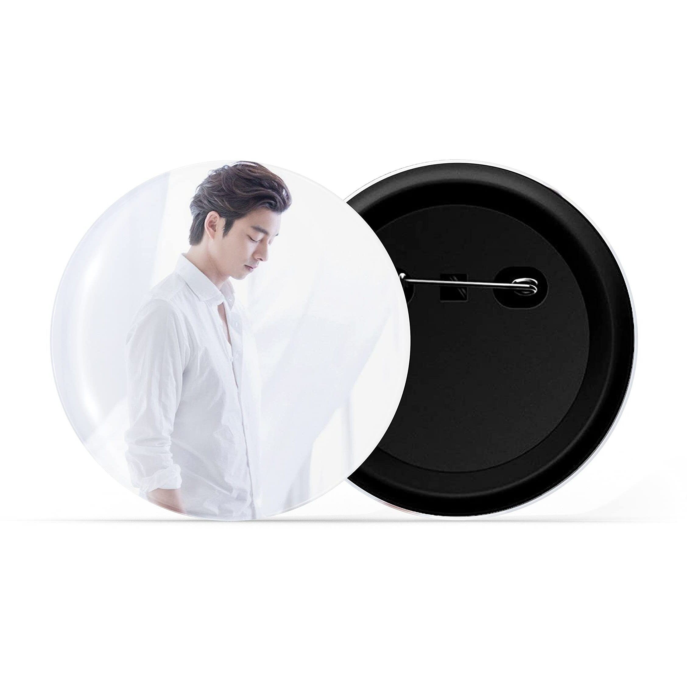 Dhcrafts Pin Badges K-Drama Korean Actor Multicolour Gong Yoo D9 Glossy Finish Design Pack Of 1