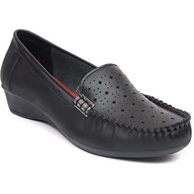Zoom Boot For Women Leather Formal Boot For Adult Super Comfortable With Cushioned Insole A-Sf-15 (Black)