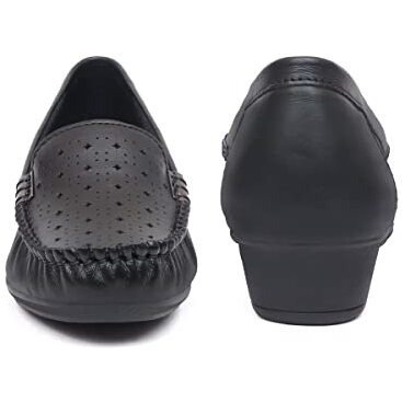 Zoom Boot For Women Leather Formal Boot For Adult Super Comfortable With Cushioned Insole A-Sf-15 (Black)