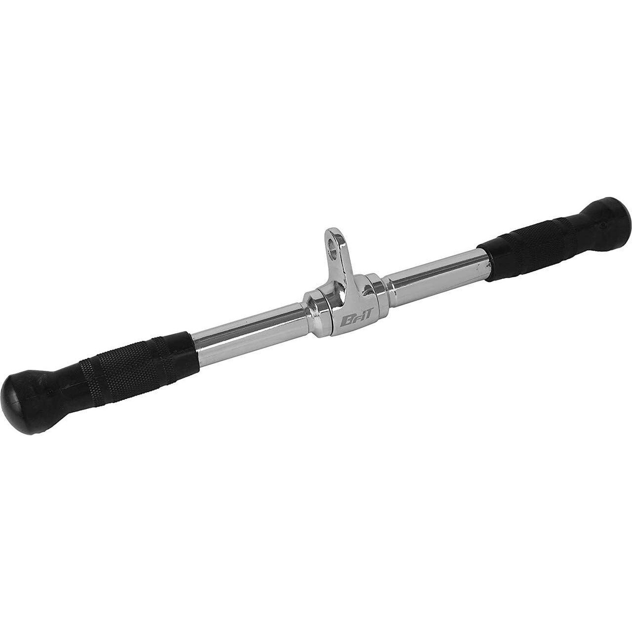 Wirmon Gym Bar Handle Attachements For Machines With Grip Variation Bar Textured Grip With Chrome Finish (Lat Bar Handle)