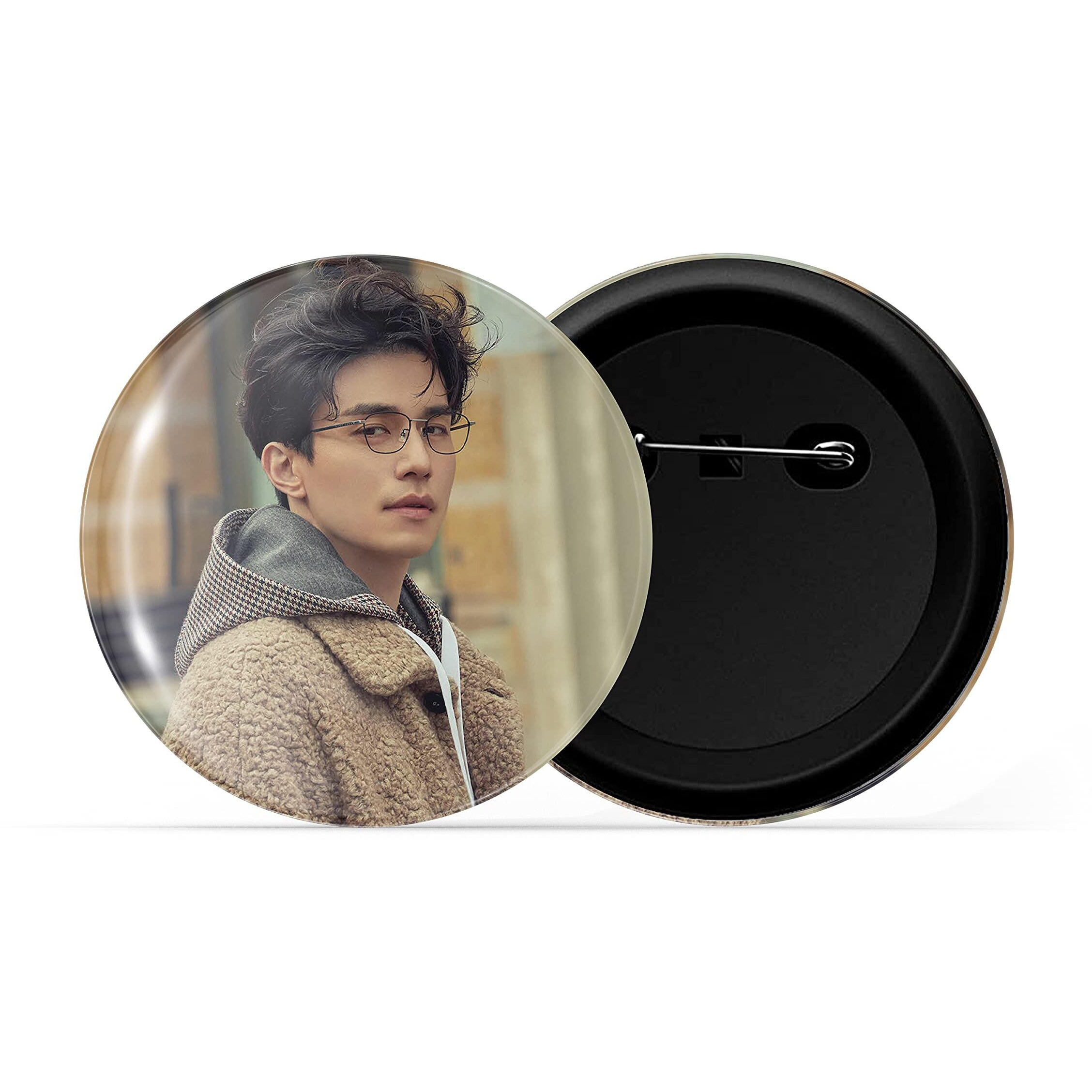 Dhcrafts Pin Badges K-Drama Korean Actor Multicolour Lee Dong-Wook D4 Glossy Finish Design Pack Of 1