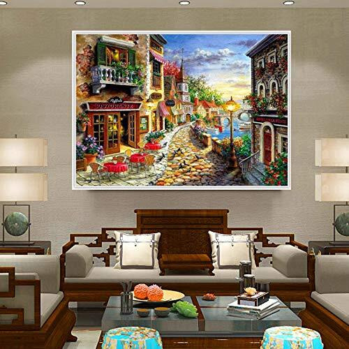 Hasthip Diy 5D Diamond Painting By Number Kits Full Drill Rhinestone Embroidery Cross Stitch Pictures Arts Craft For Home Wall Decor-11.8X15.8In (Color 2)