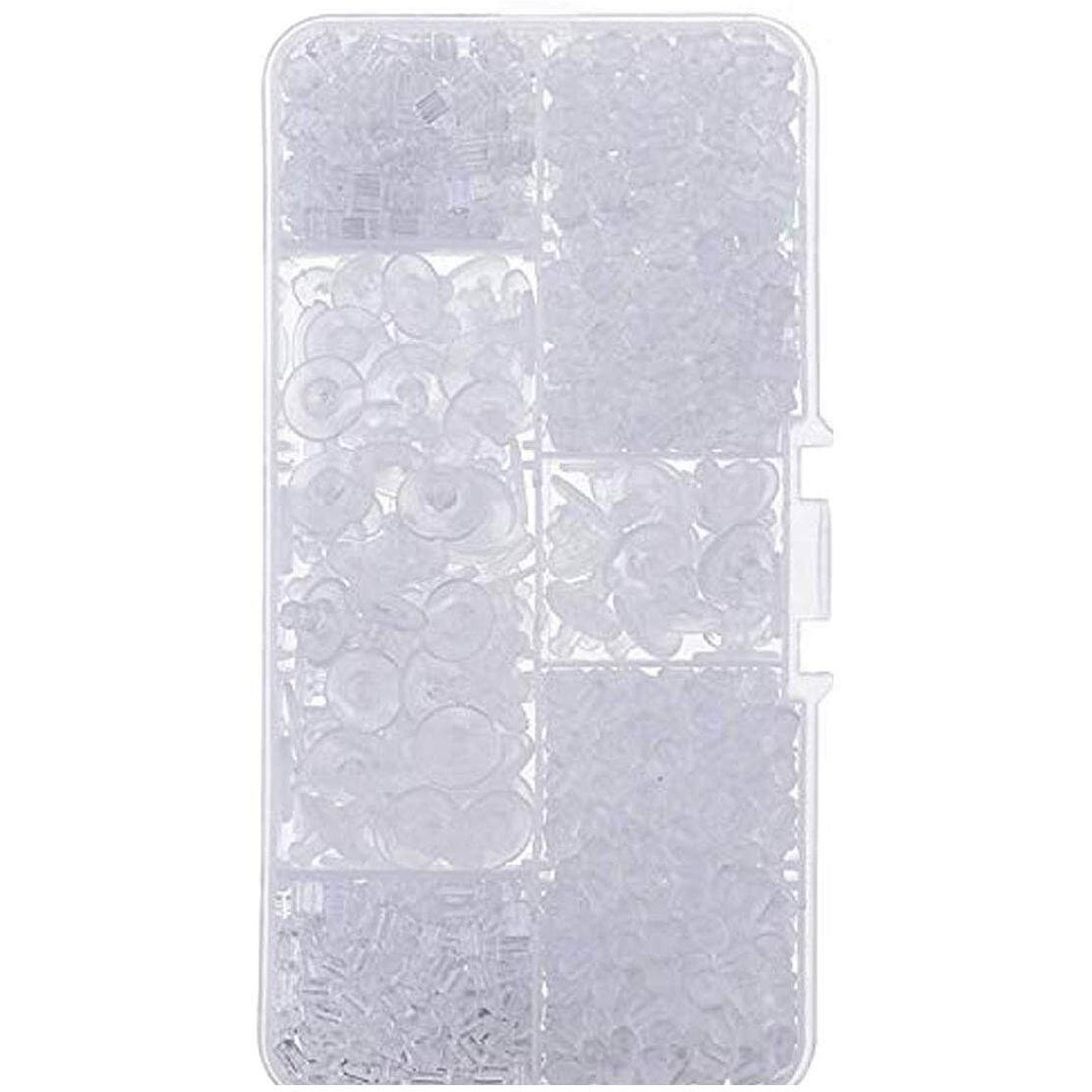 Diy Crafts Pack Of 1000 Pieces, Clear Rubber Plastic Secure (Pack Of 1000 Pieces)