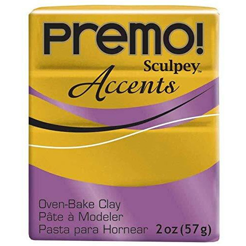 Premo Sculpey Accents Polymer Clay - Antique Gold (Size  2Oz)
