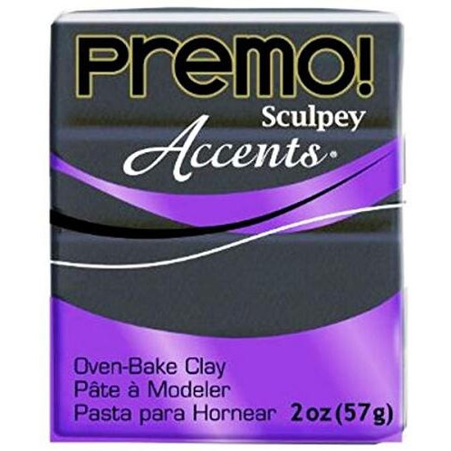 Premo Sculpey Accents Polymer Clay - Graphite Pearl (Size  2Oz)