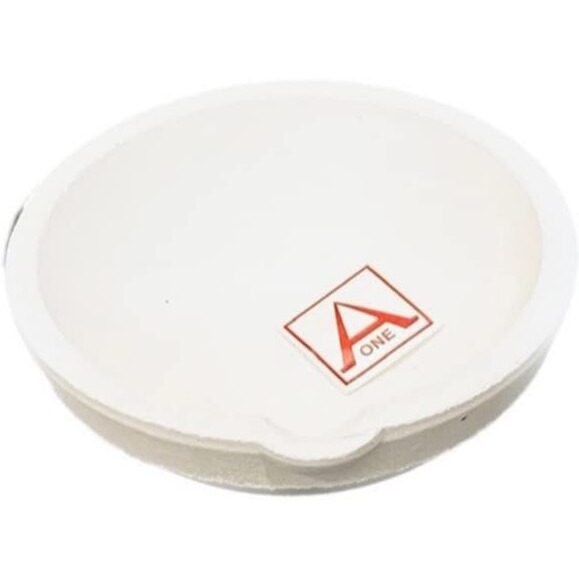 Aone White Ceramic Melting Crucible Dish Cup 70Mm For High Temperature Refining, Casting, Melting Of Platinum, Gold, Silver, Copper & Scrap Jewellery For Jewellery Making & Repair, Model Making, Etc
