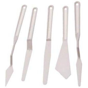 The Art Box Plastic Painting Palette Knife Set Of 5 Pc