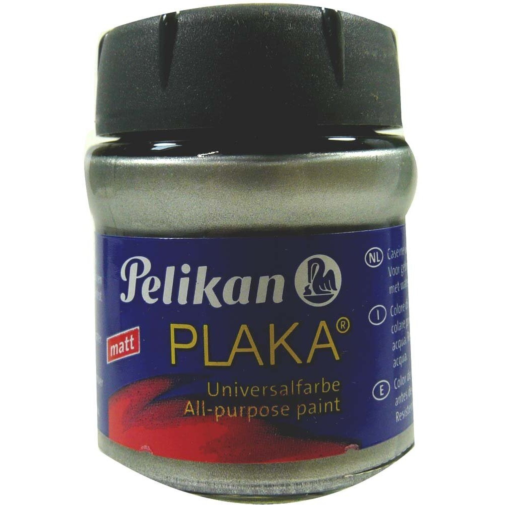 Pelikan Plaka Paint Metalic Shades Silver (Bottle 50Ml)