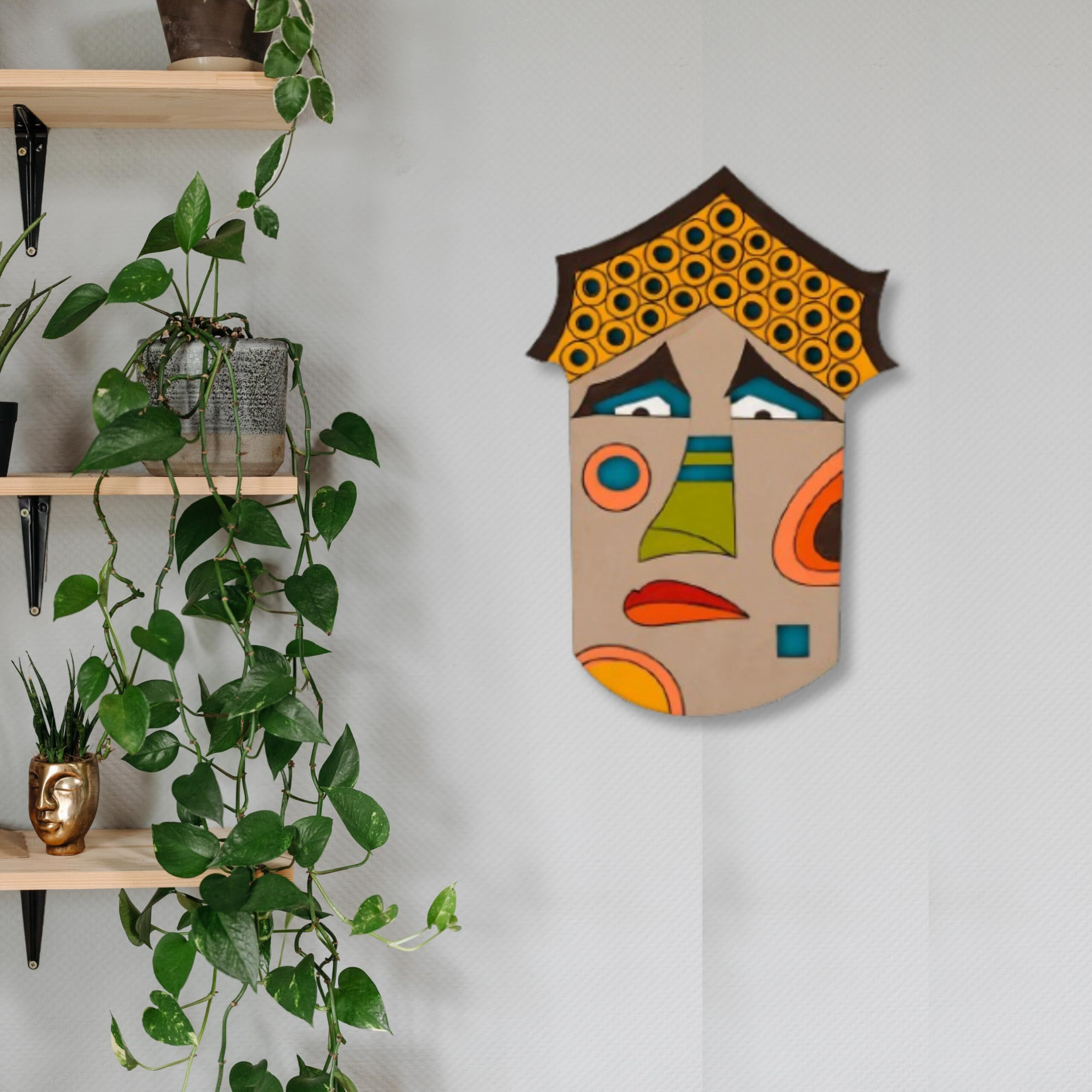 Aps Art Plus Store Wooden 3D Wall Decor Item For Home, Designer 3D Wall Sculpture For Decor Stylish