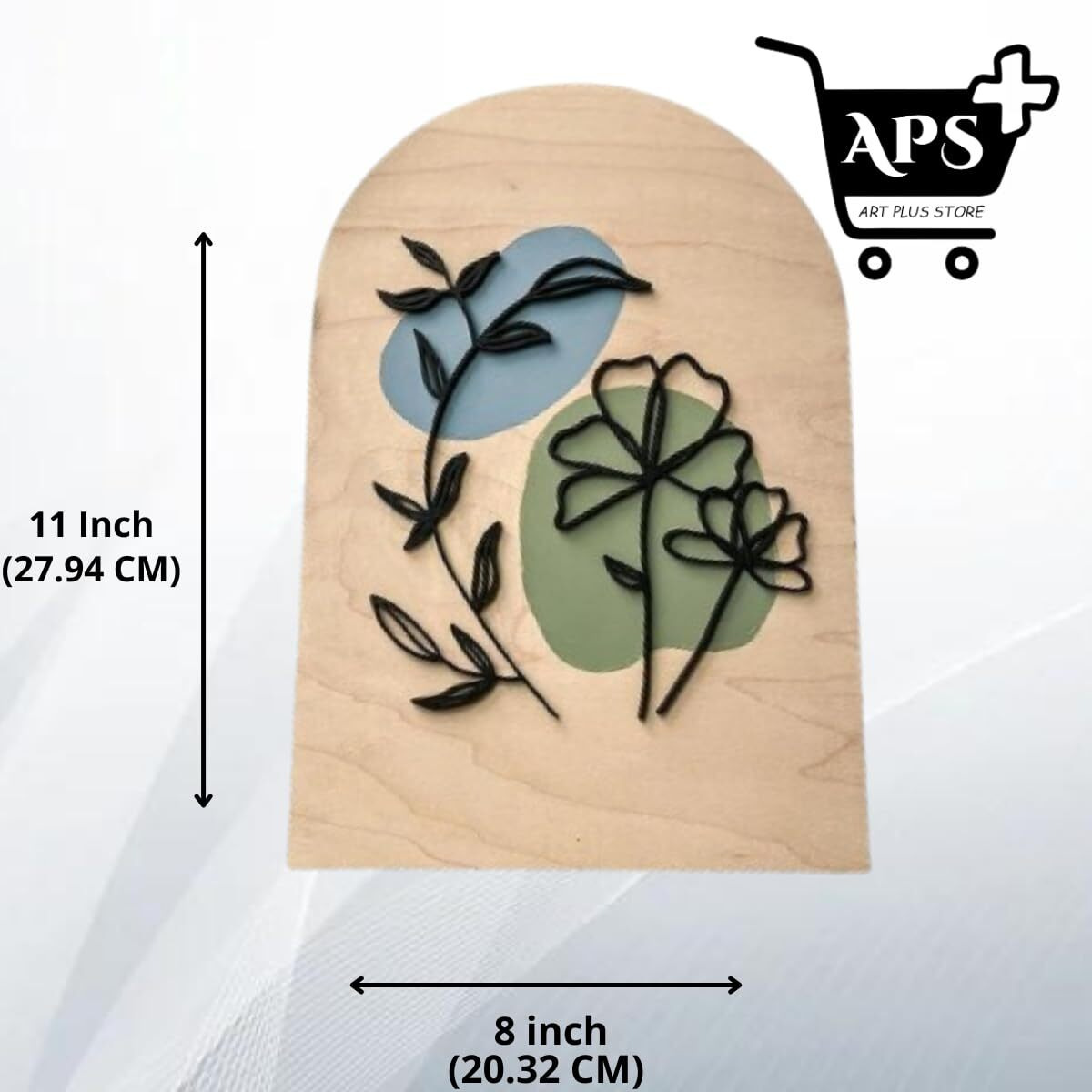 Aps Art Plus Store 3D Flower Design Wall Sculpture For Wall Decor, Designer Unique Wall Sculpture For Living Room, Hall, Kitchen, Office (Size 11 X 8 Inch)