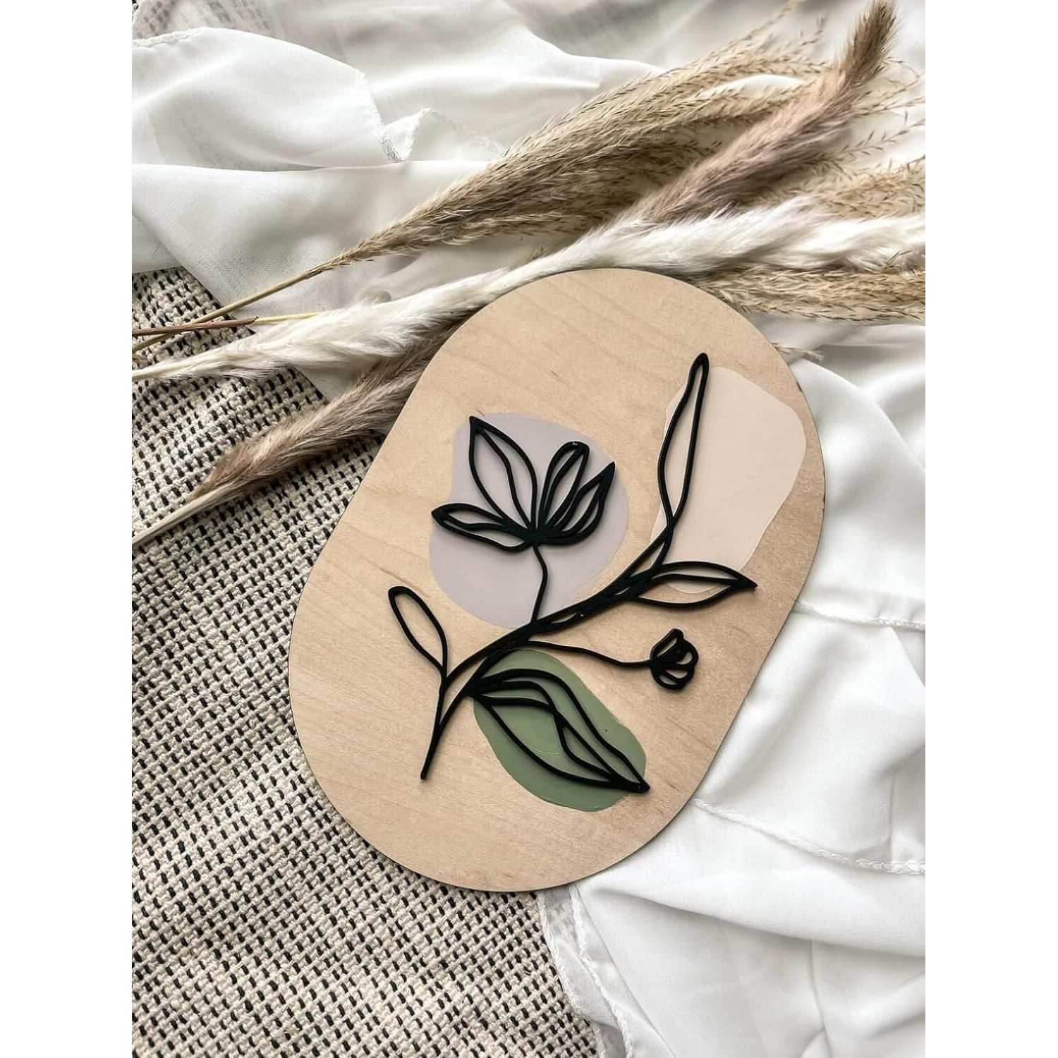 Aps Art Plus Store 3D Wooden Flower Design Wall Sculpture For Wall Decor, Wall Decorative Item For Living Room, Hall, Bedroom, Kitchen, Office (11 X 8 Inch)