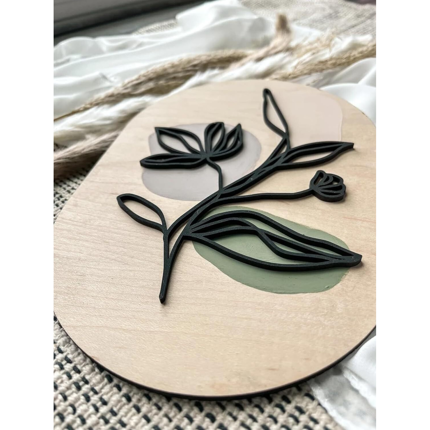 Aps Art Plus Store 3D Wooden Flower Design Wall Sculpture For Wall Decor, Wall Decorative Item For Living Room, Hall, Bedroom, Kitchen, Office (11 X 8 Inch)